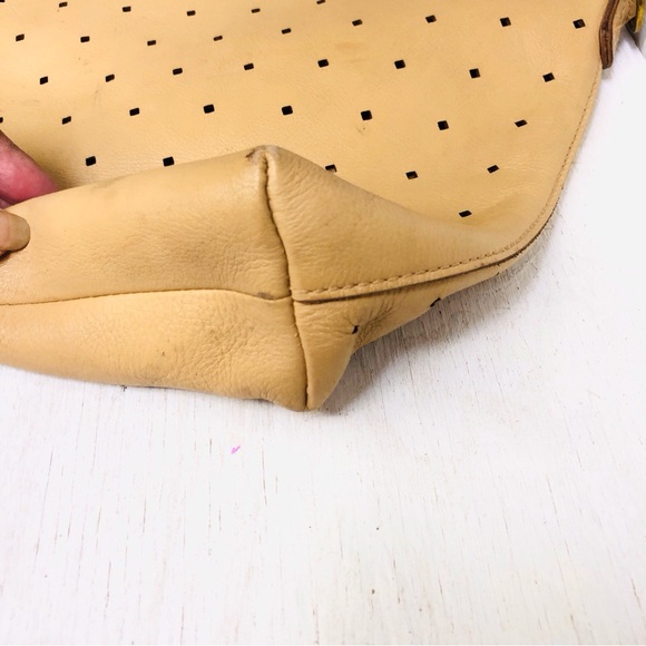 Madewell Mini Transport Preforated Tote Bag Purse Handbag Leather - Picture 6 of 16